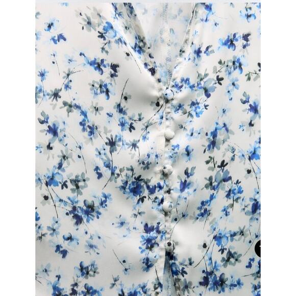 NWT ZARA FITTED PRINTED SHIRT - Picture 6 of 6